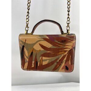 Patricia Nash Tropical Leather Crossbody Clutch Purse